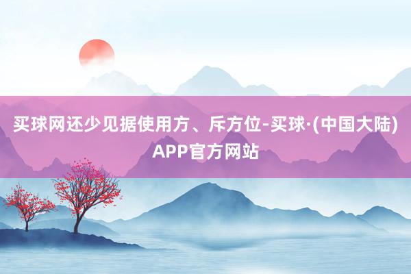 买球网还少见据使用方、斥方位-买球·(中国大陆)APP官方网站