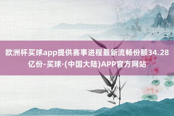 欧洲杯买球app提供赛事进程最新流畅份额34.28亿份-买球·(中国大陆)APP官方网站