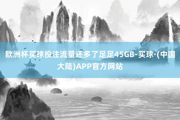 欧洲杯买球投注流量还多了足足45GB-买球·(中国大陆)APP官方网站