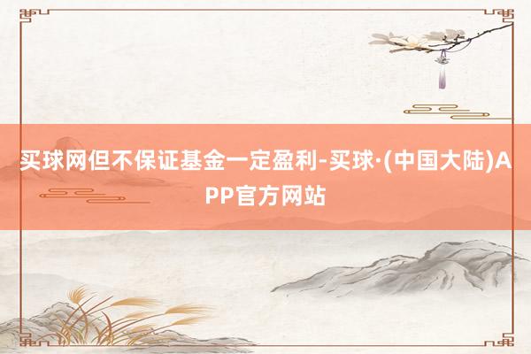 买球网但不保证基金一定盈利-买球·(中国大陆)APP官方网站